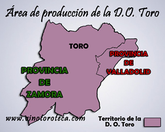 "Área de producción de la Denominación de Origen Toro"