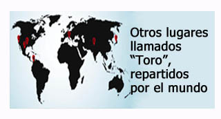 "Lugares llamados Toro repartidos por el mundo"