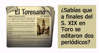 "Periódicos de Toro: el Toresano y el nuevo castellano" 