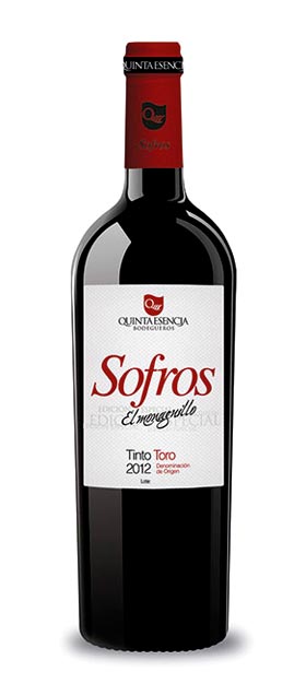 "Vino tinto Denominación de Origen Toro, Sofros el Monaguillo. Bodegueros Quinta Esencia"